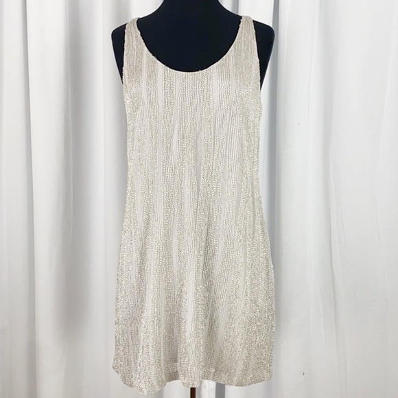 Halston Heritage Dresses & Skirts - Halston Heritage Beaded Mini Dress in Vapor